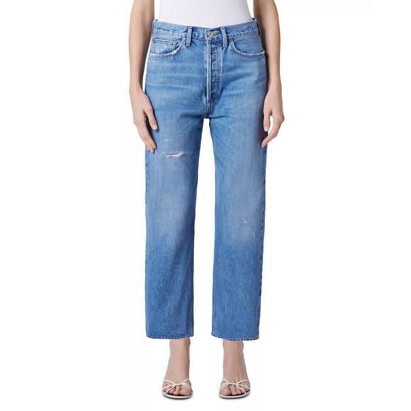 AGOLDE Denim - NEW AGOLDE 90's crop mid rise straight jeans in shrine